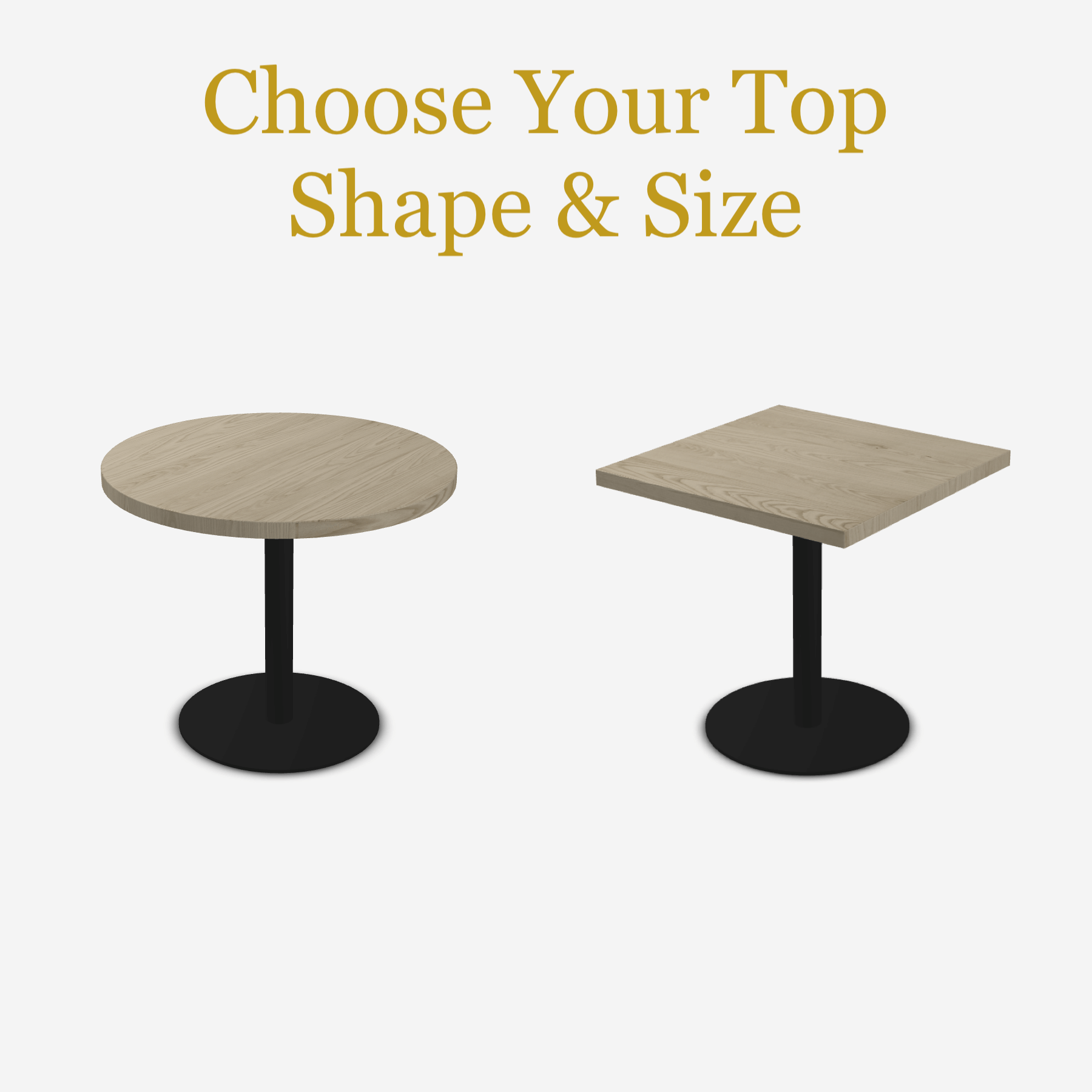 Cafe Table with Disk Base Lamon Luther