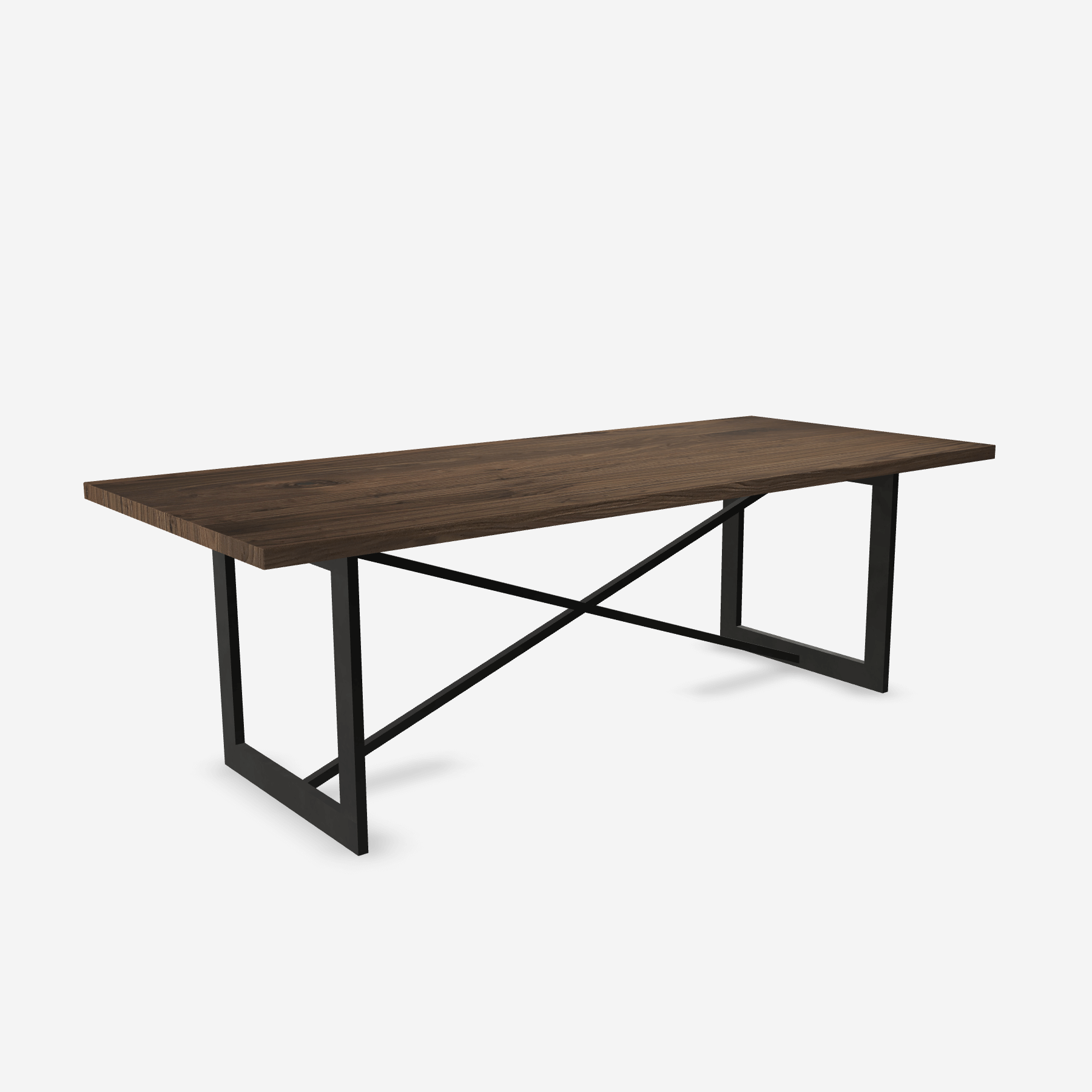 Haley Modern X Table Lamon Luther Wood Table with X Base